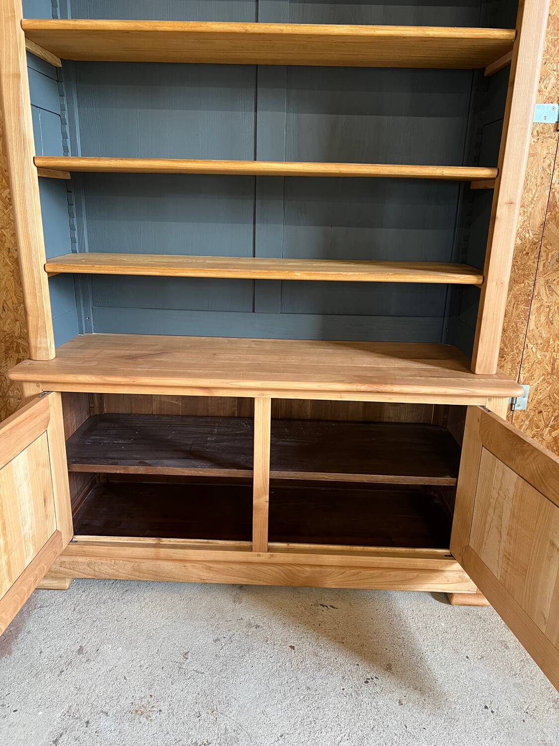 Cherry wood bookcase
