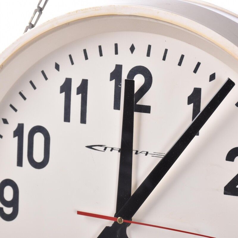 Double vintage station clock