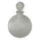 Lalique bottle in the night, frosted glass, ball shape