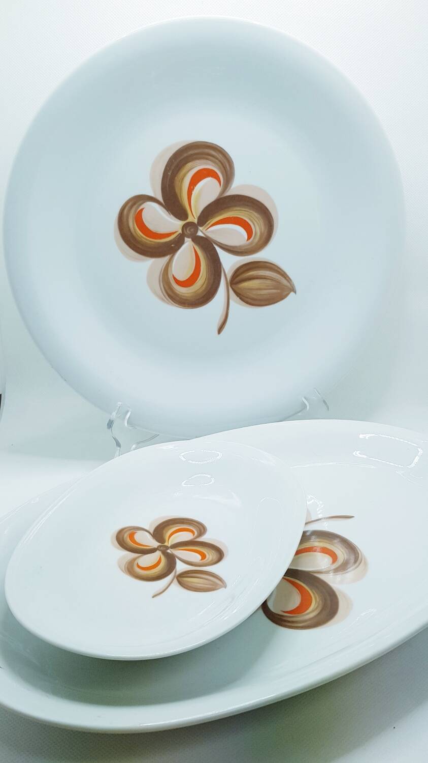 Service de table grande fleur