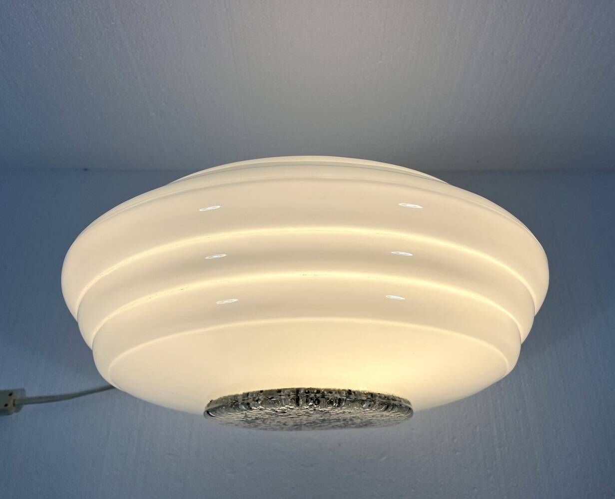 Large glass table lamp  1970’s