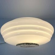 Lampe de table en verre, années 1970
