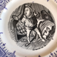 Lot of three plates Sarreguemines