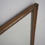 Antique mirror with wood frame