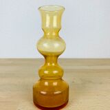 Scandinavian vase Riihimaki amber glass