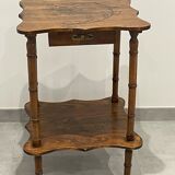 Vintage gueridon side table bamboo way