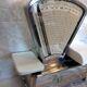 Old butcher scale testut / millot stainless steel