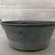 Zinc basin, kitchen or bathroom decoration