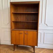 Vintage Scandinavian style sideboard in teak veneer and teak.