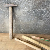 Old wooden workbench for children