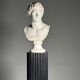 Neoclassical black plaster column
