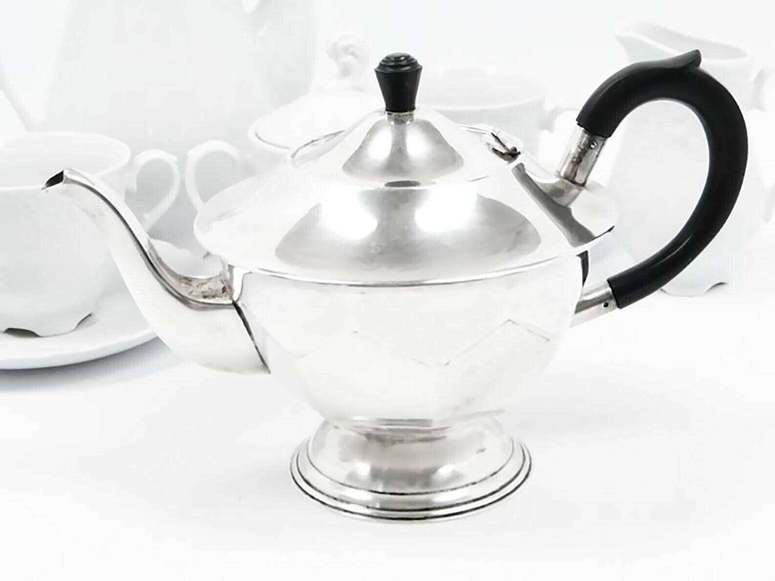 Plated brass coffee pot from Christofle, France, 1930s