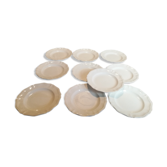Service 10 plates Sarreguemines