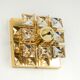 Golden Brass Wall Sconce in the Shape of a Flower by Palwa, Germany, 1970s