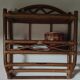 Vintage rattan shelf