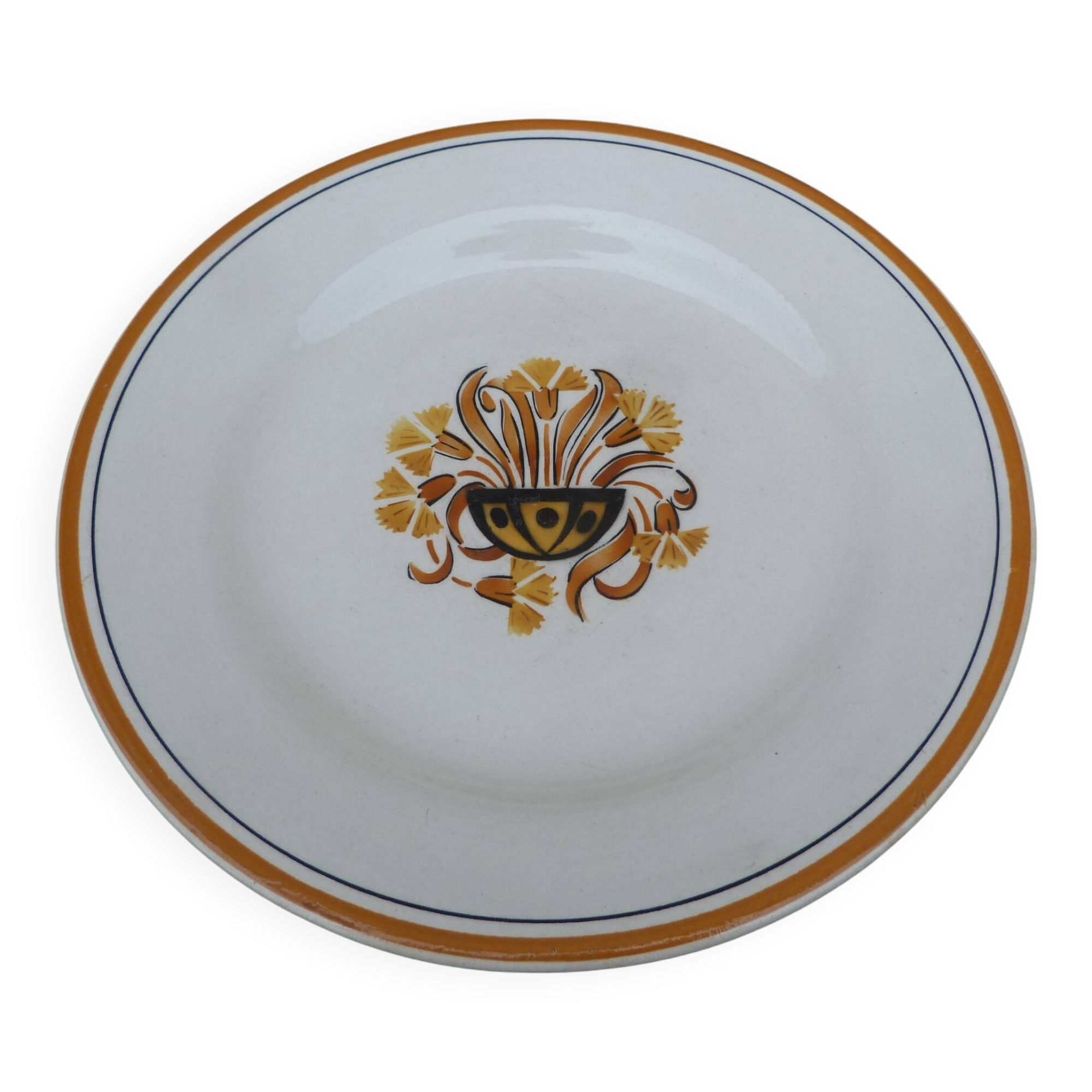 Creil-Montereau ceramic fruit bowl