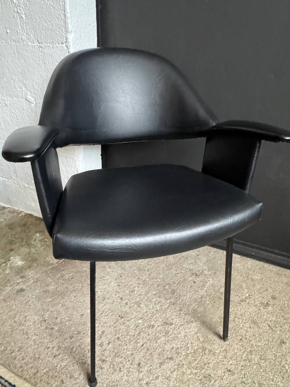 Black armchair from the 1950s