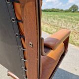 Set of 2 vintage Scandinavian armchairs co.fe.mo Italy 1970