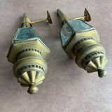 2 brass fiacre appliques