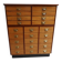 Vintage mahogany filing cabinet with drawers 1950's