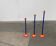 Postmodern German candlesticks by SKS, West Germany, set of 3.