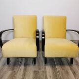 Fauteuils de Jindrich Halabala, années 1940, Set de 2