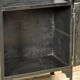 Polished iron medical cabinet, 1930s
