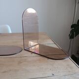 Smoked plexiglass bookend 1970