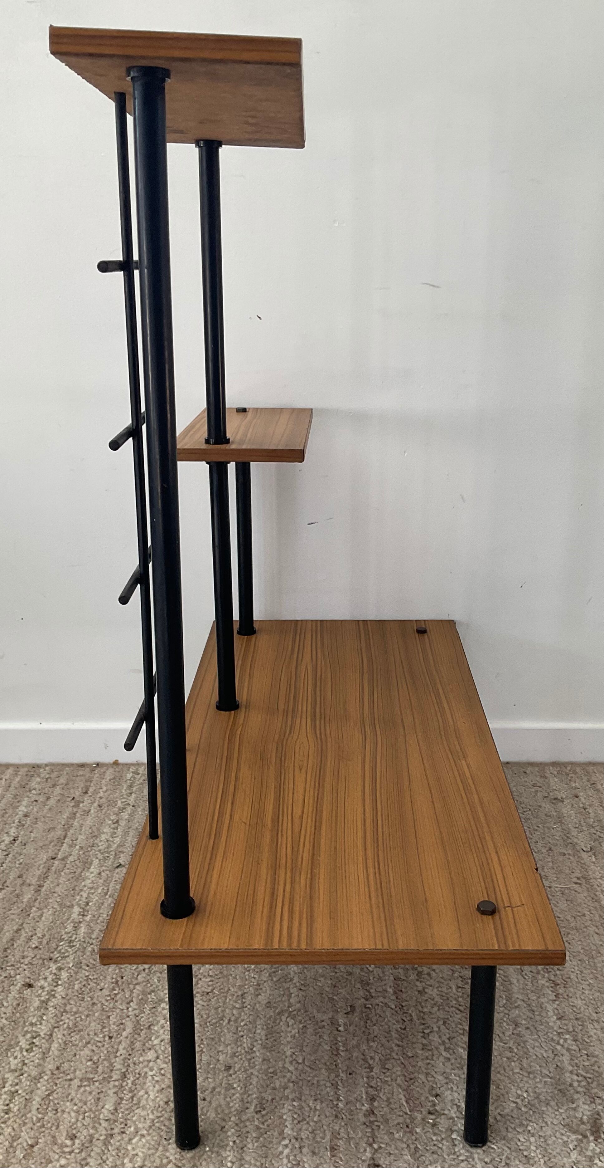 Vintage 60s shelf in formica and metal