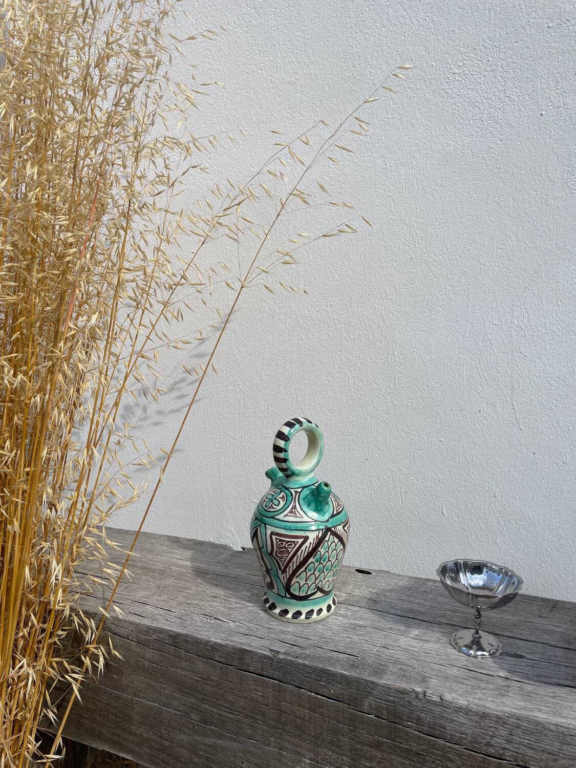 Antique Punter ceramic jar