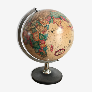 Scanglobe globe "world antique" made in denmark 1981