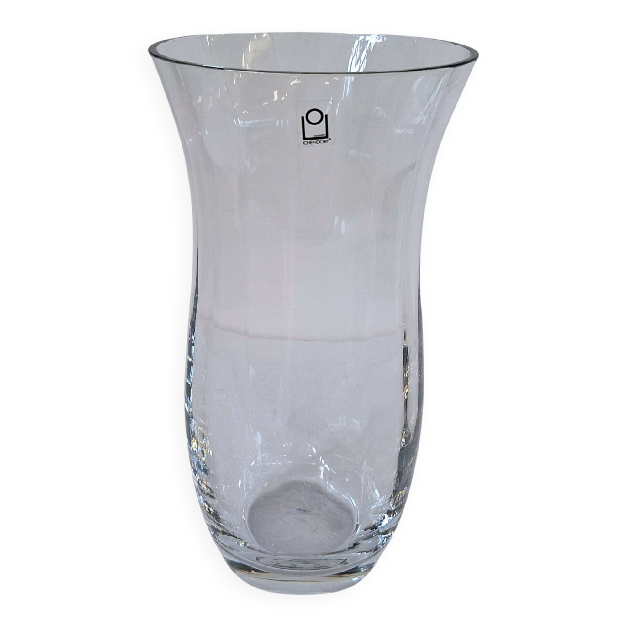 Vaso Centro Tavola Vintage ICHENDORF in Cristallo – Handarbeit – H 30cm