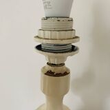 Large turned wooden lamp base