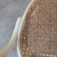 Vintage Thonet Style Dining Chair: White Beech Bentwood Cane Seat