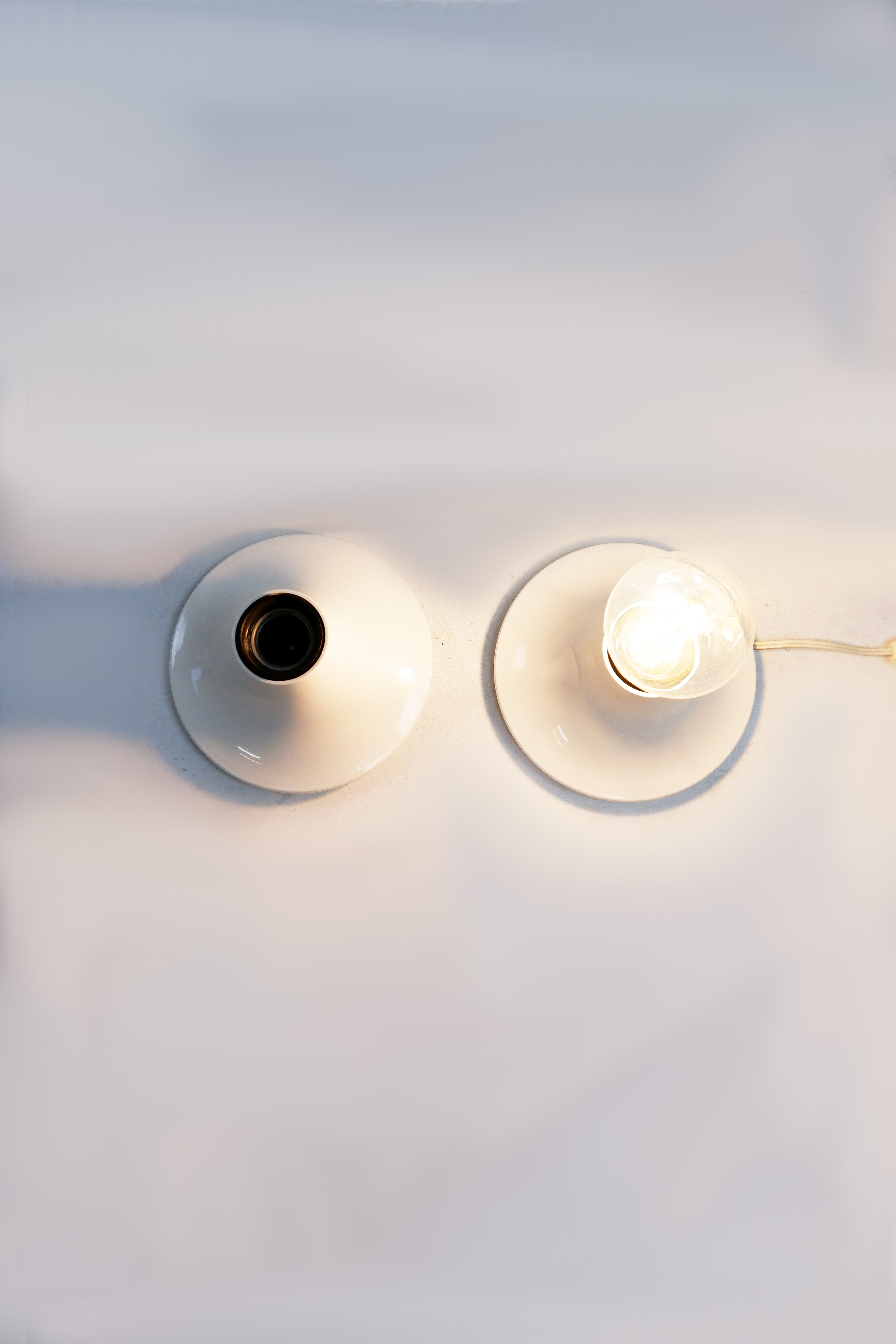 Set of 2 Teti wall lamps by Vico Magistretti for Artemide, 1970s