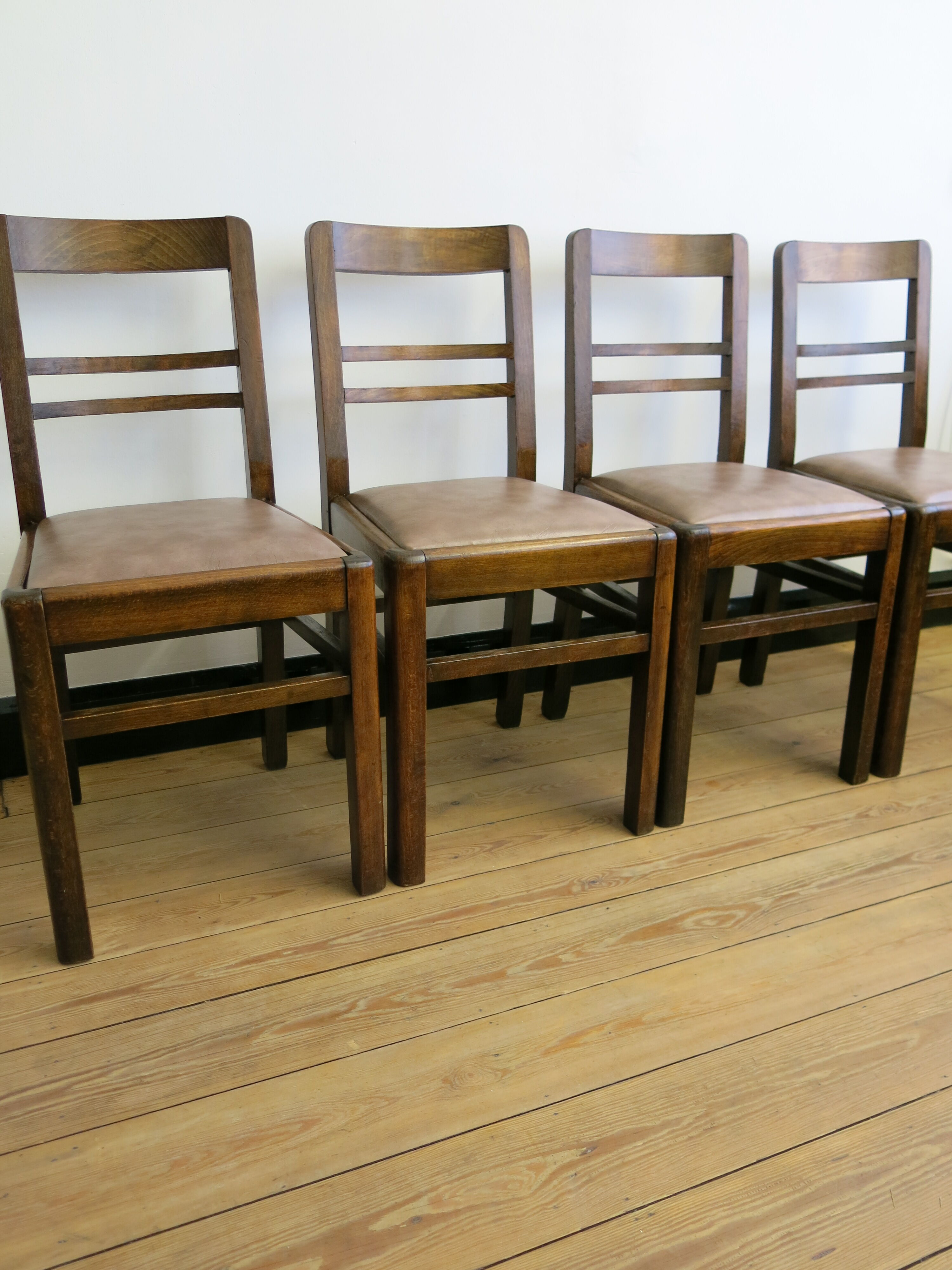 Set of four mid-century chairs