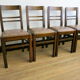 Ensemble de quatre chaises mid-century