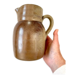Pichet stoneware vintage Grès du Berry handmade France