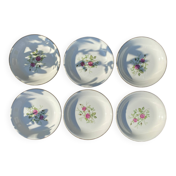 Six assiettes Gien