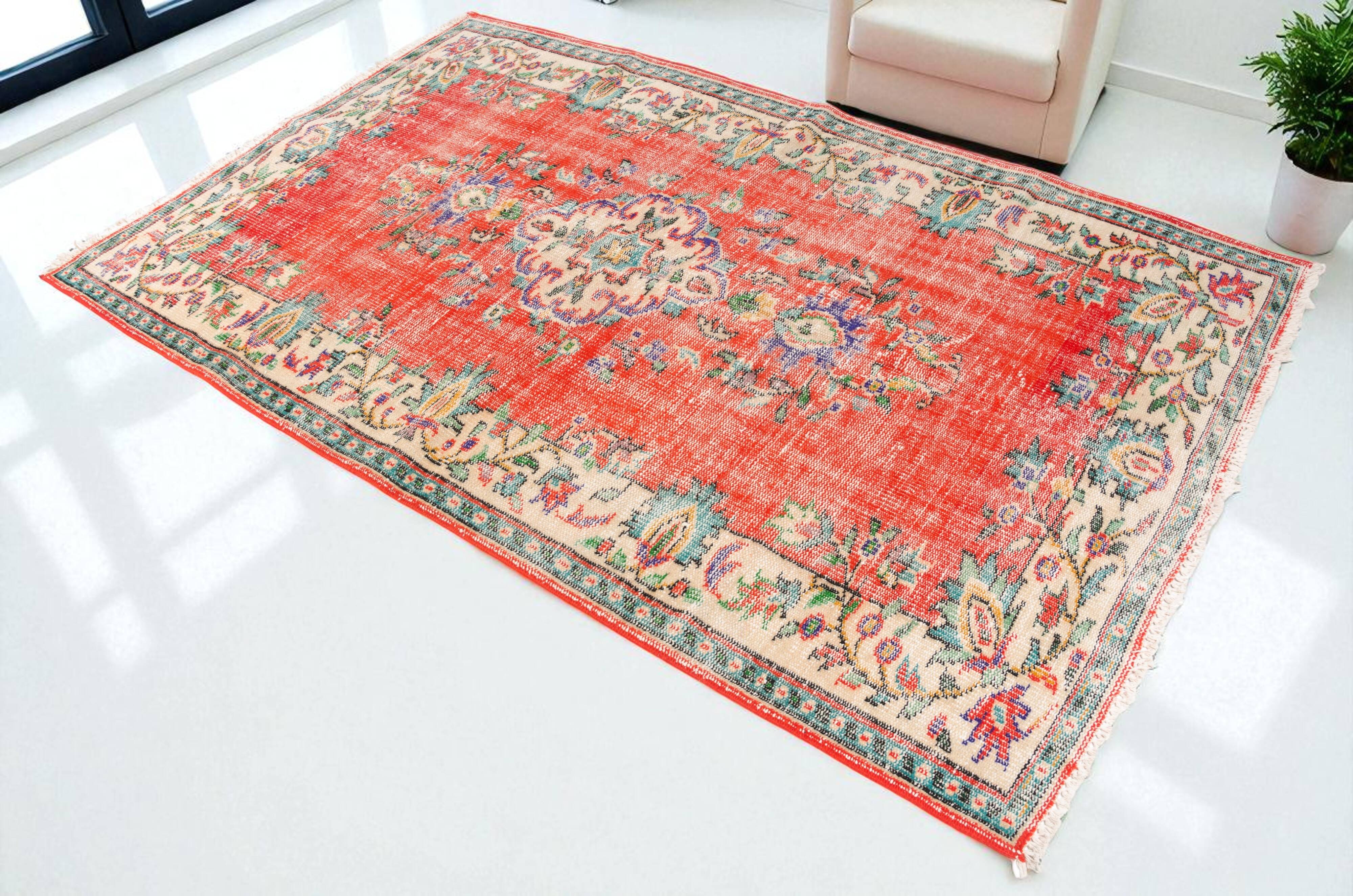 Oushak Turkish Anatolian Vintage Rug sku 2008