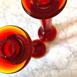 Bougeoirs rouge rubis