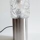 Lampe vintage verre et inox