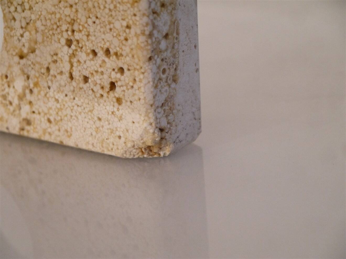 Travertine candlestick Fratelli Mannelli 1970