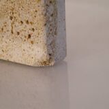 Travertine candlestick Fratelli Mannelli 1970