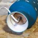 Henri Cimal glazed ceramic table lamp