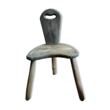Chaise tripode brutaliste