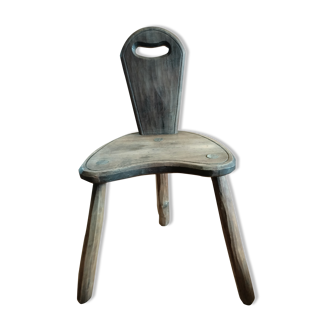 Chaise tripode brutaliste