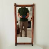 Vintage bamboo and rattan mirror from the 60s/70s.