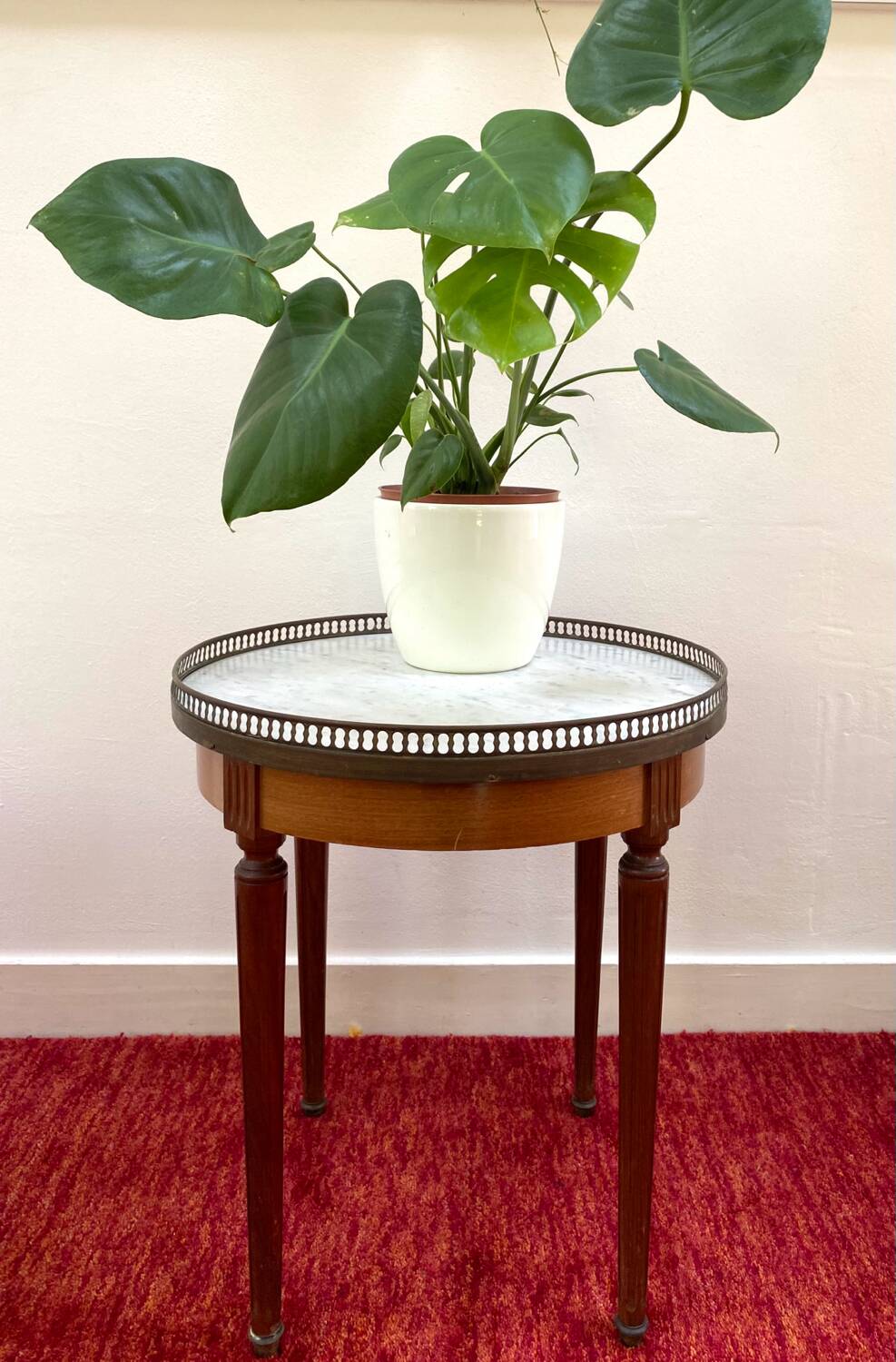 Antique Louis XVI style bouillotte table