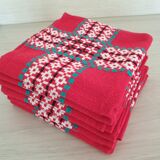 Set of six vintage napkins